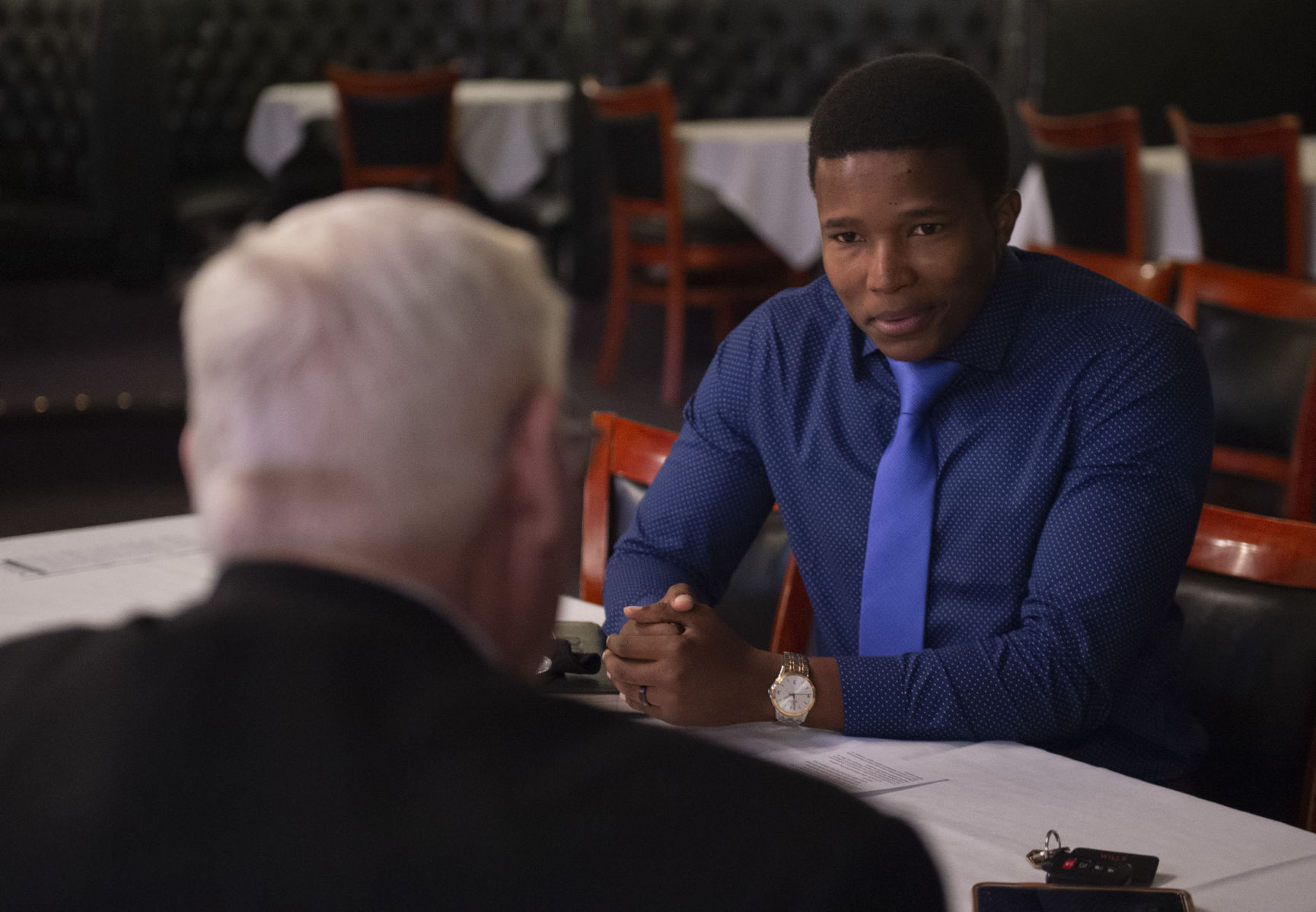 Speed dating, a public policy roundtable with legislative candidates